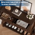 thumbnail image 3 of 48" Buffet Sideboard Cabinet with Storage Farmhouse Sideboard Buffet w/2 Drawers and 2 Cabinets Wood Coffee Bar Cabinet for Kitchen, Dining Room, Living Room, Entryway, 3 of 7