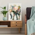 thumbnail image 5 of Boho Floral Elephant Girl Nursery Canvas Woodland Kids Bedroom Home Wall Decor Art, 5 of 8