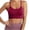 Red, variant on DDAPJ pyju Sports Bra for Women, Criss Cross Back Padded Strappy Bralette Wireless Yoga Exercise Athletic Workout Bra Purple S