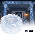 thumbnail image 1 of Serie de Luces LED Blanca 200 Focos 10 Metros Cable Transparente, Iluminacion Decorativa Lineal, Bajo Consumo y Perfecta para Arboles de Navidad, Hogares y Fiestas, 1 of 6