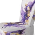 thumbnail image 4 of Designart "Purple and Gold Splash" Upholstered Fractals Accent Chair and Modern & Contemporary Arm Chair - Multiple Color & Pattern, 4 of 7