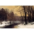 thumbnail image 3 of Anderson-Lundby, Anders 18x13 Black Modern Framed Museum Art Print Titled - A Winter River Landscape, 3 of 5