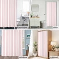 thumbnail image 6 of Pink Stripes Fabric Shower Curtain Pink White Vertical Striped Washable Shower Curtains for Bathroom, Waterproof Bath Curtain with Hooks Home Decor 36x72in, 6 of 8