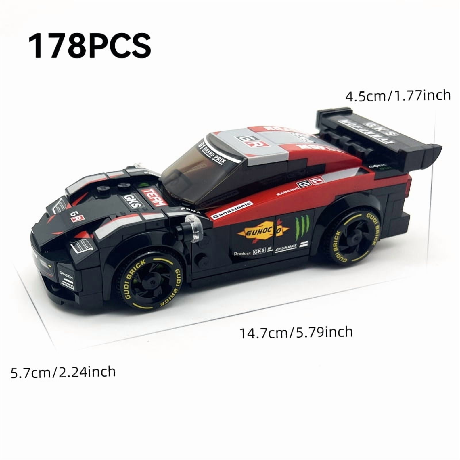 City Speed Sports Racing Car Vehicle Building Blocks Toy Model Kits Set for Enthusiasts Children Boys Christmas Birthday Gift