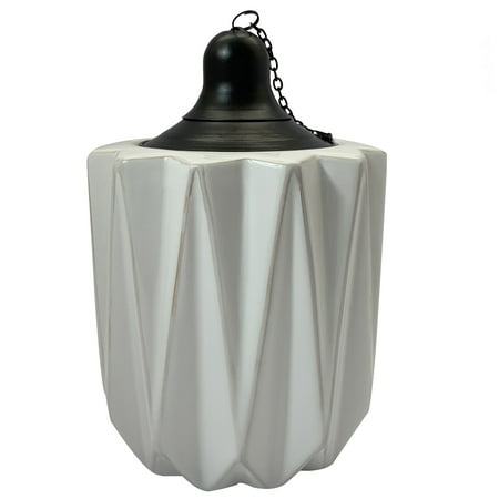 Better Homes & Gardens Devi White Outdoor Tabletop Tiki Torch