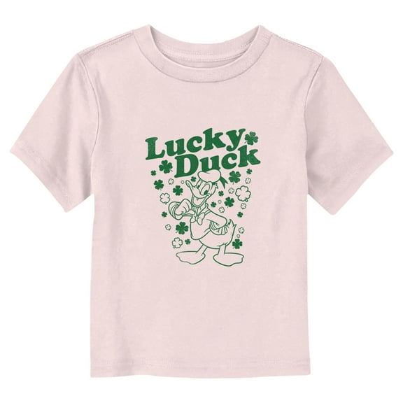 Toddler's Mickey & Friends Donald Lucky Duck  Graphic Tee Light Pink 2T