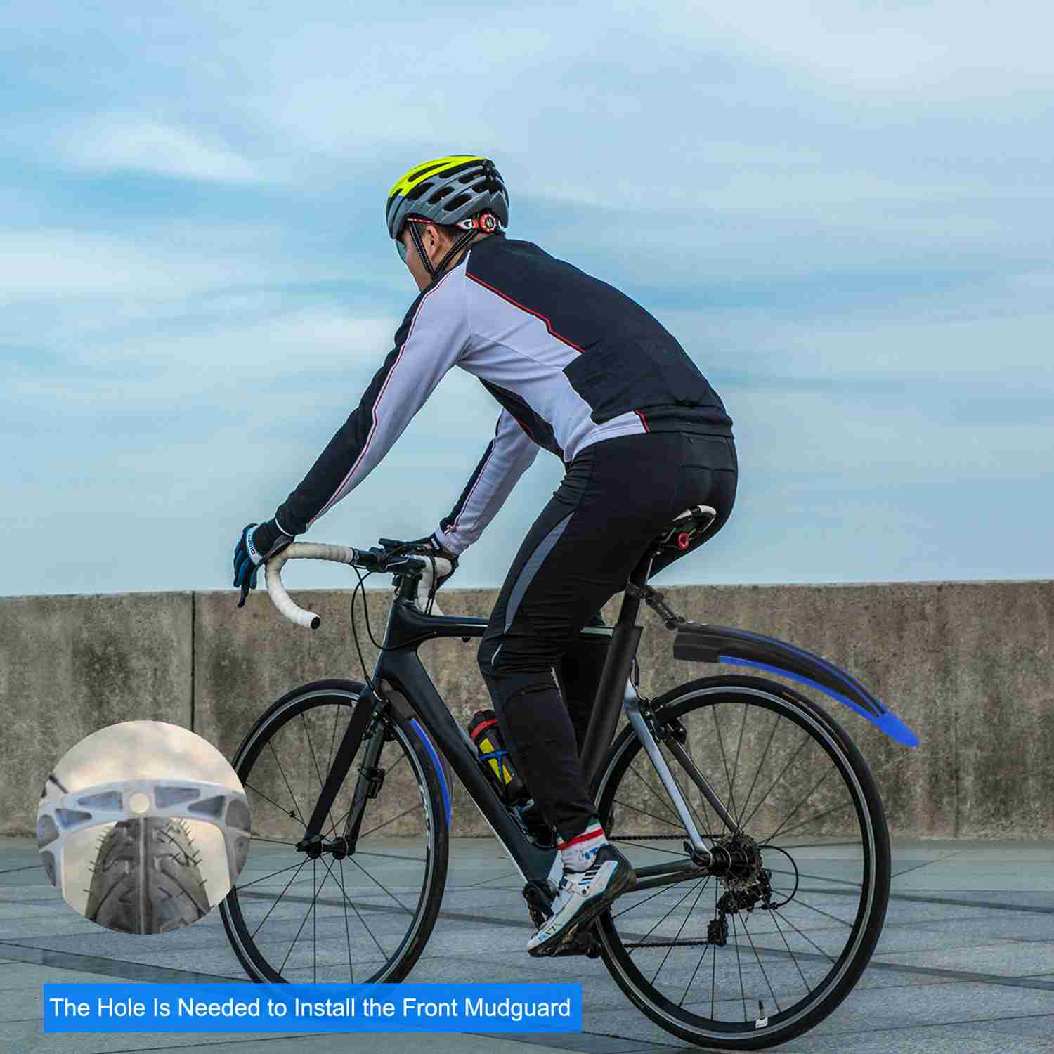 Garde-boue Universel Pour Vélo Enfant - Lot 2 Pièces (avant + Arrière) - Compatible 12, 14, 16 Pouces - Plastique Souple - Montage Facile - 2