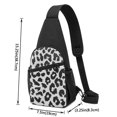 thumbnail image 2 of Wukai Similar To Leopard Print Versatile Chest Bag with Adjustable Strap and Multiple Pockets for Daily Use, Outdoor Sports, Shopping, and Excursions, 2 of 6