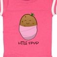 thumbnail image 4 of Inktastic Little Spud Pink Boys or Girls Baby Bodysuit, 4 of 5