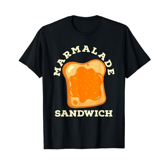 Marmalade Sandwich Cute Boys Girls Halloween Easy Costume Black T-Shirt