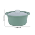 thumbnail image 3 of Werulen Microwave Cooking Pot with Lid, Multi Purpose Food Steaming Bowl for Rice Noodles, Portable Food Cooker Container, Silicone Kitchen Cooking Pot, Versatile Microwave Steamer Bowl, 3 of 7