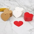 thumbnail image 4 of Sonducket Cartón Kraft en blanco corazón Vintage tarjetas moda autoensamblaje muestra accesorios creativamente suministro para el hogar Accesorios de disfraces Leonado, 4 of 6