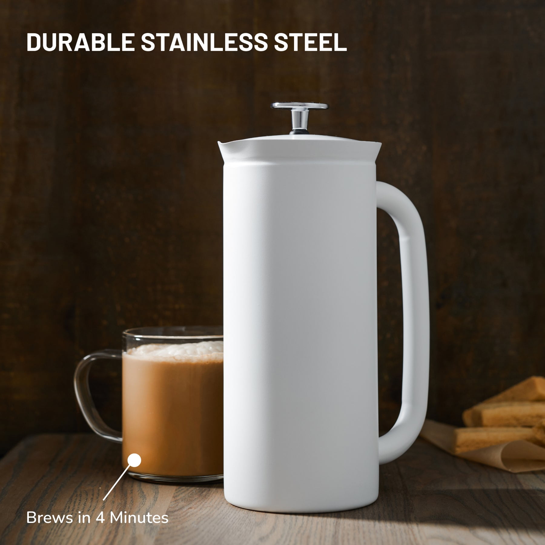 ESPRO P7 32-Oz. French Press Coffee Maker, White