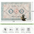 thumbnail image 7 of Balacho Boho Vintage Oriental Faux Wool Area Rug, 5' x 8', Orange, 7 of 7