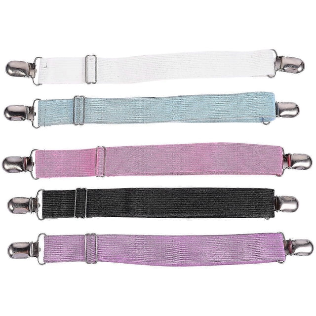 5pcs Adjustable Bed Sheet Strap Clips Elastic Mattress Sheet Fasteners Holder