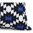 thumbnail image 2 of Simply Daisy, 14" x 20" Jodhpur Kilim Navy Blue Decorative Abstract Outdoor Throw Pillow, 2 of 2