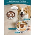 thumbnail image 3 of 8-Inch Stainless Steel Slow Feeder Dog Bowl – 2-Cup Capacity, Heavy Duty with Non-Slip Rubber Base, Promotes Healthy Digestion for Medium & Large Dogs, 3 of 6