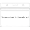 thumbnail image 1 of Horizontal Badge Holders Sealable Waterproof Clear Plastic Name Tag ID Card (10PCs), 1 of 4