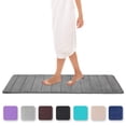 thumbnail image 1 of Memory Foam Bathroom Bath Rugs Absorbent Non-Slip Bath Rugs Washable Bath Mat - 40 x 120 cm, Gray, 1 of 7