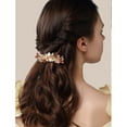 thumbnail image 3 of Artrylin Vintage French Hair Barrettes for Women Flower Design Hair Clips for Women Girls Retro Gold Tone Metal Bridal hair PinsHair Jewelry for Wedding Party, 4Pcs（Style 4）, 3 of 8