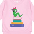 thumbnail image 3 of Inktastic Bookworm Girls Reading Toddler Sweatshirt, 3 of 4