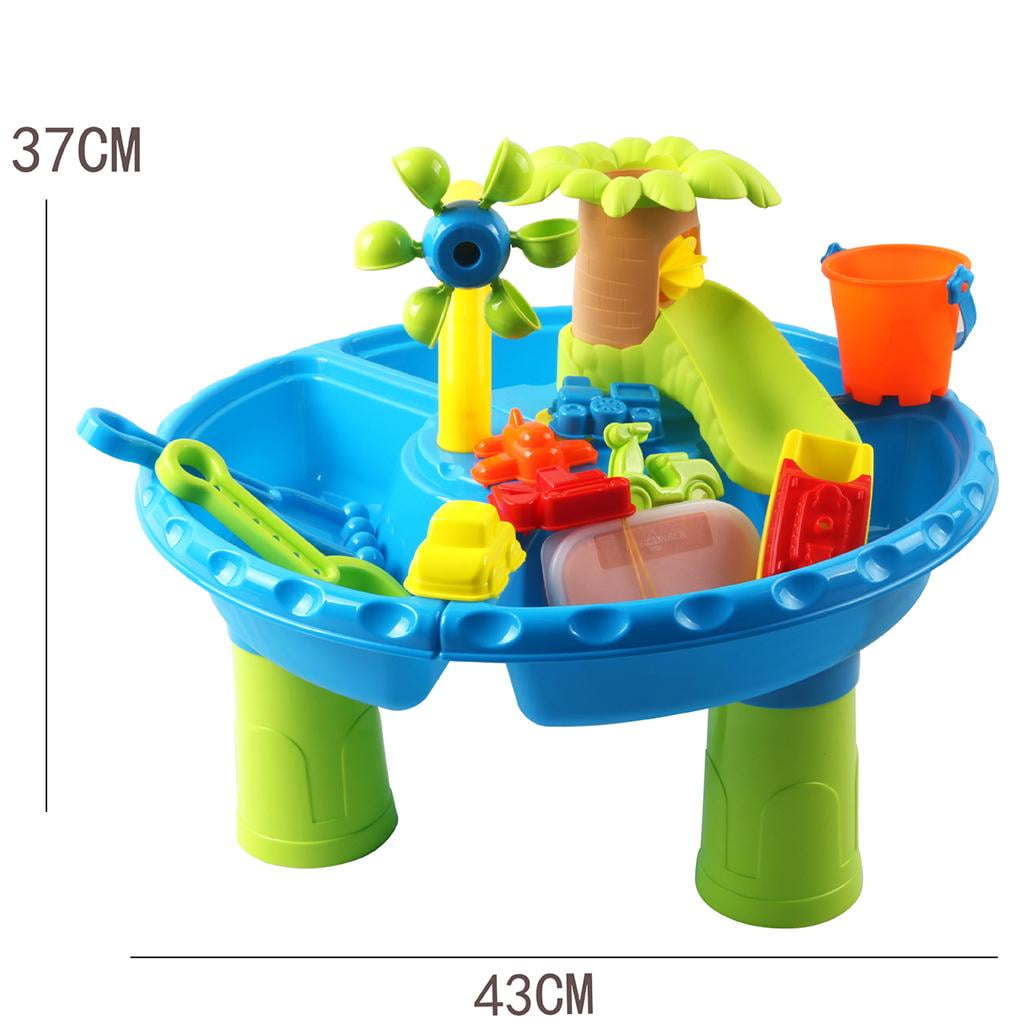 Bunblic Kids Sand And Water Table Beach Play Activity Table For Toddlers Sensory Table Beach Kids Play Sand Table Other 16.9x14.5inch