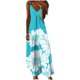 thumbnail image 1 of Vestido de Verano Casual de las Mujeres, Impresión Plegada Casual de Verano, Vestido de Cuello en V sin Mangas de Camis, 1 of 8