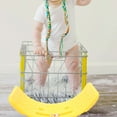 thumbnail image 3 of WHAMVOX Yellow Wobble Board for Balance Training Indoor Use Safe Non Toxic Material Fitness Plate, 3 of 8