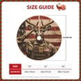 thumbnail image 2 of Sikiie Patriotic Deer Soldier Salute Christmas Tree Skirt, Christmas Tree Decorations, Christmas Decor, Tree Mat Decoration(30-48IN)-48", 2 of 6