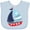 Blue, variant on Inktastic Sailboat, Sailing Boat, Sails - Red Blue White Boys Baby Bib