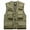 Khaki, variant on Vest Jacket for Men Emergency Field Fishing Multi Pocket Vest (Khaki, XL)
