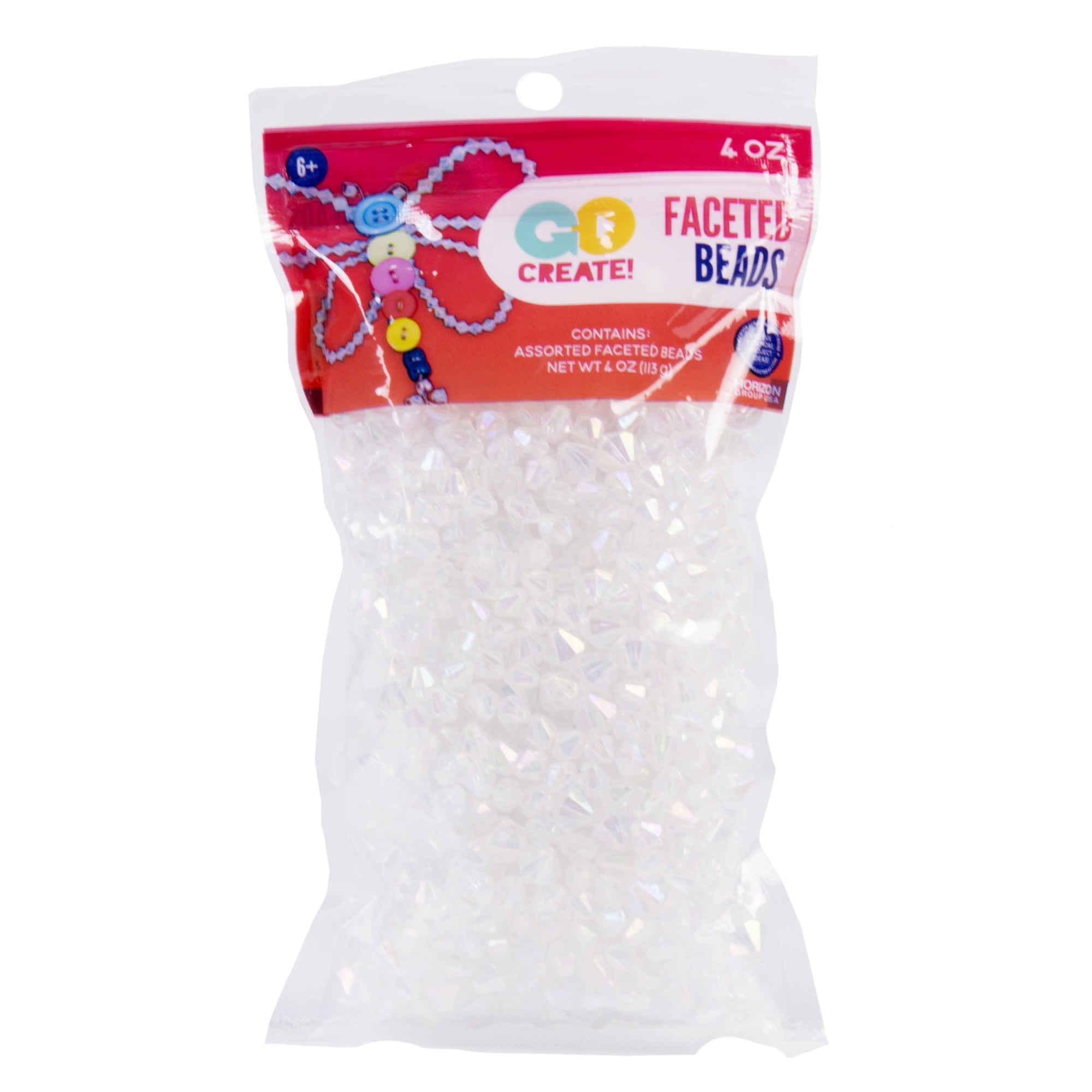 Go Create Bicone Crystal Faceted Beads, 4oz.