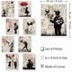 thumbnail image 2 of Paquete de 9 lienzos decorativos de pared Banksy impermeables sin marco con citas inspiradoras "Nunca te rindas, no te rindas", póster de lienzo de 8 x 10 pulgadas, 2 of 7