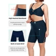 thumbnail image 3 of RELLECIGA Women's 8" High Waisted Swim Shorts UV Sun Protection Board Shorts with Liner, 3 of 9