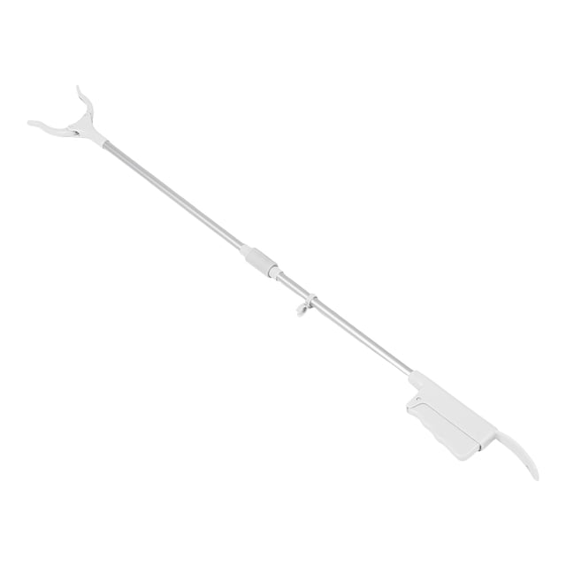 FONDOTIN Foldable Trash Picker Litter Picker Grabber Reacher Tool White 1Pcs For Outdoor Cleaning