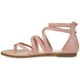 thumbnail image 3 of Journee Womens Zailie Gladiator Flat Sandals, Widths Available, 3 of 10