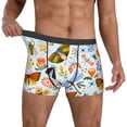 thumbnail image 2 of Kdxio Men's Boxer Briefs with Insects and Flowers Print - Comfortable and Breathable Underwear for Everyday Wear, 2 of 7