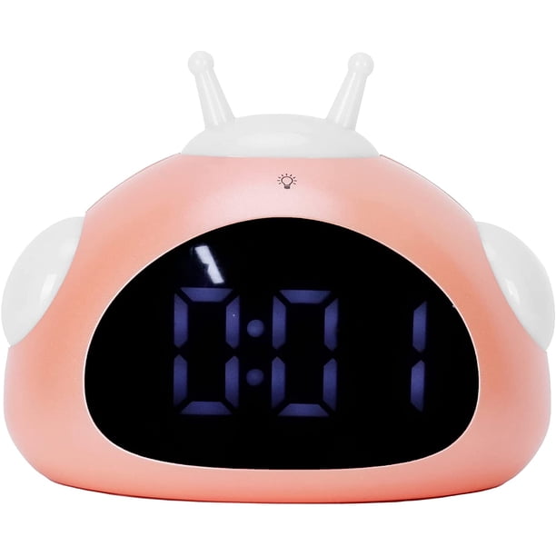 Reloj despertador para niños, reloj de entrenamiento para dormir con luz nocturna para niños, niñas, dormitorio, personas que duermen mucho