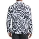 thumbnail image 3 of Blazer impreso de animales Inspire Chic para hombres, corte slim fit, chaquetas deportivas de un botón, S blanco oscuro, 3 of 5