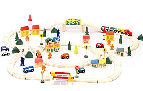 wooden toy train tracks