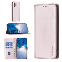 Feishell for Samsung Galaxy A53 5G Flip Wallet Case with ID Credit Card Slots,Shockproof Premium PU Leather Magnetic Closure Folio Flip Kickstand Slim Wallet Phone Case for Women Men,Gold