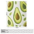 thumbnail image 4 of BCIIG   Avocado Sherpa Blanket for Kids Boys Girls Teens Toddler Cartoon Avocado  Throw Blanket Fruit Plush Blanket Green Yellow Fuzzy Blanket for Sofa Bed Couch,Twin   50x60in, 4 of 6