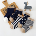 thumbnail image 3 of Ensemble de 5 Paires de Chaussettes pour Enfants, Chaussettes Garçon 0-1-3-6 Ans, Design Animal en Coton Pur, Chaussettes Douces et Inaltérables pour Filles, 3-5 Ans, 3 of 5