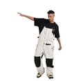 thumbnail image 6 of guisaled Mens Snow Bibs Waterproof Insulated Snowboard Pants Cargo Overall Winter Outdoor Zipper Baggy Windproof Warm Ski Pants Christmas Gift, 6 of 9