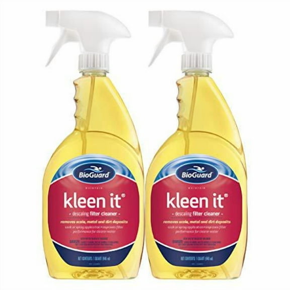 BioGuard kleen it Filter Cleaner, 2 Quart, (2 pack)