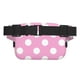 thumbnail image 3 of Balery Pink And White Polka Dot Mochila Cinturón para Mujeres y Hombres, Bolsa de Cintura Impermeable de Doble Capa con Correa, 3 of 8