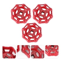 UPKOCH 3 Pcs Gate Valve Knob Replacement Shutoff Handle Garden Hose Red