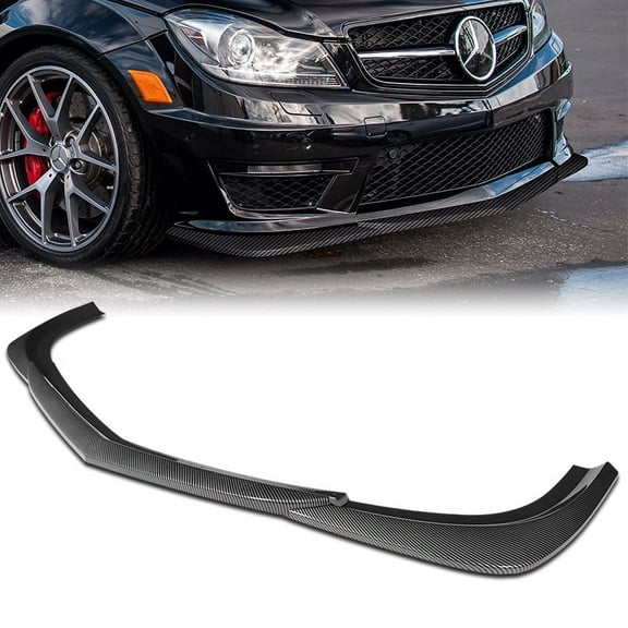Stay Tuned Performance For 2012-2014 Mercedes-Benz W204 C63 AMG Carbon Painted Front Bumper Spoiler Lip