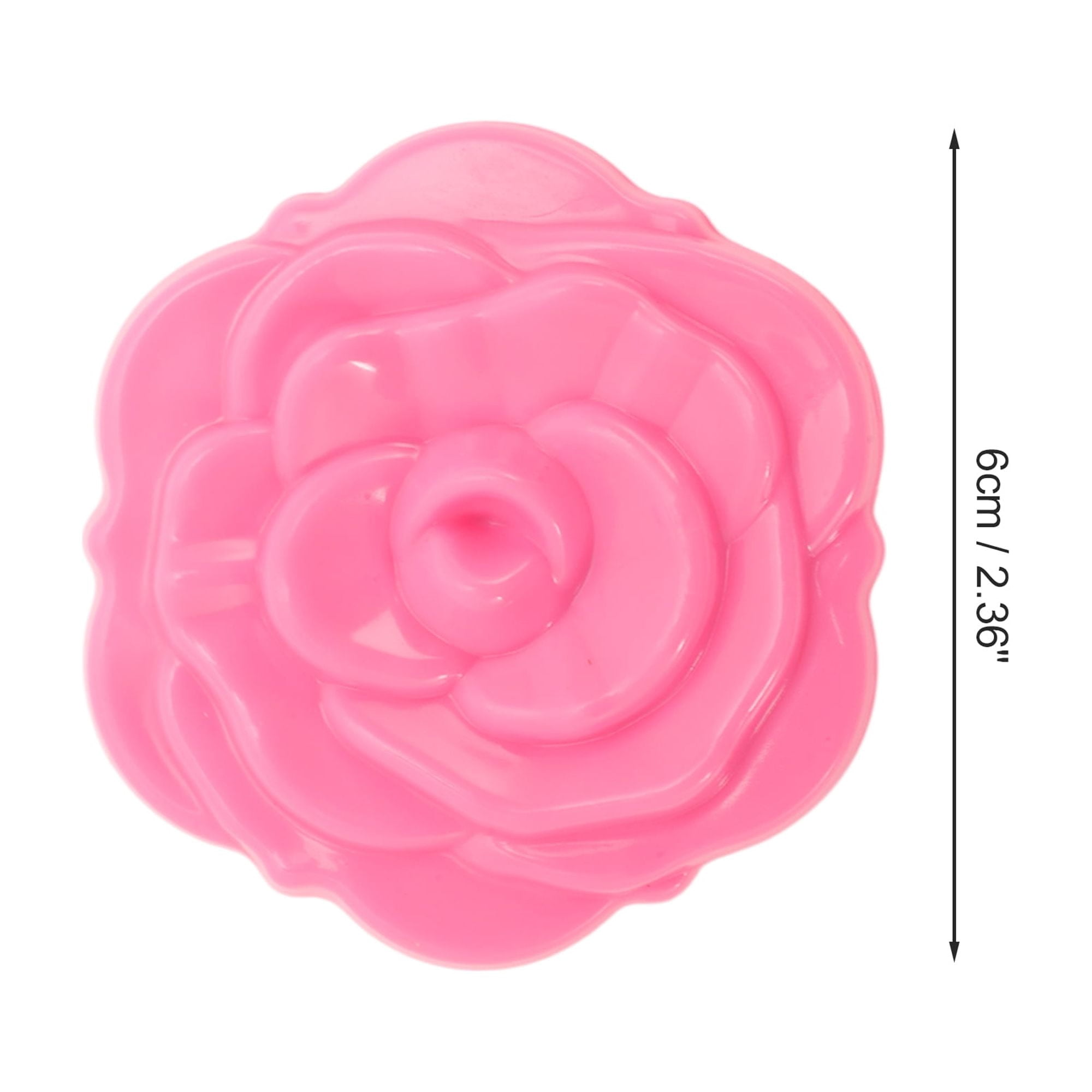 Unique Bargains 1pc Flower-shaped Makeup Mirror for Personal Grooming and Travel Pink