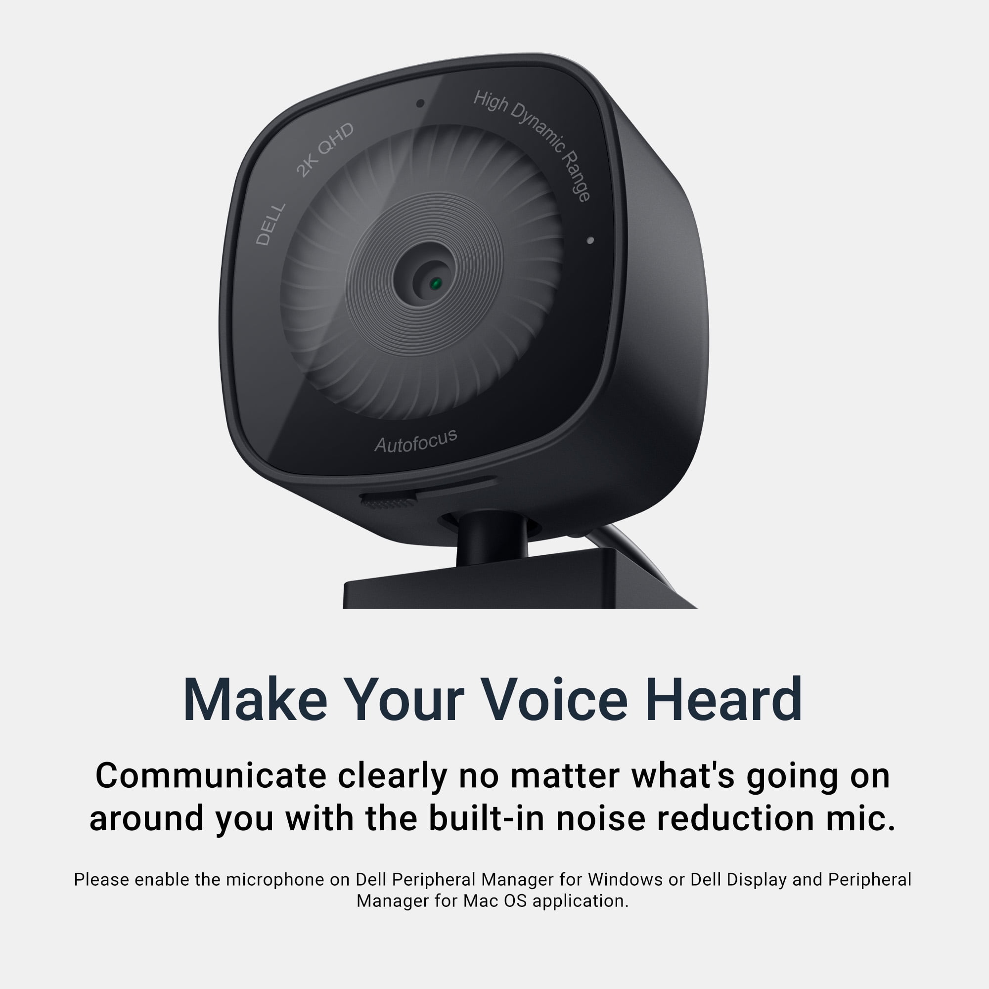 Dell Webcam WB3023-2K QHD/FHD/HD Resolution, Sony Sensor Dell Webcam WB3023-2K QHD/FHD/HD Resolution, Sony Sensor